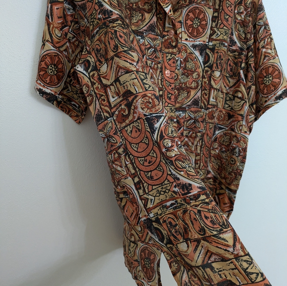 Vintage Bogari Two piece silk set - Picture 5 of 11